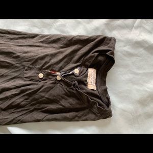 Men’s polo patriotic Henley - Medium